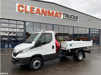 Kipper vrachtwagen, Kraanwagen Iveco Daily 72C18 HMF laadkraan 3,4 Tonmeter laadkraan + Meiller 3-zijdige kipper New & Unused!!: afbeelding 3