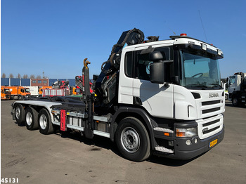 Haakarmsysteem vrachtwagen, Kraanwagen Scania P 380 8x4 Euro 5 Hiab 21 Tonmeter laadkraan Just 244.337 km!: afbeelding 3