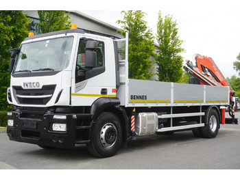 Vrachtwagen met open laadbak, Kraanwagen Iveco Stralis 310 / 34 tho km !!! / FASSI 4 Tons 400 MTH! / Flatbed: afbeelding 4