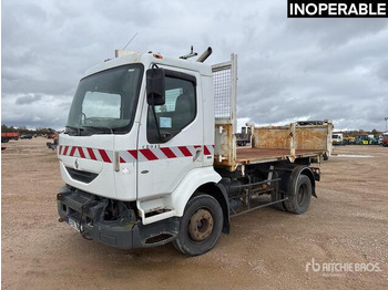 Kipper vrachtwagen RENAULT Midlum 180