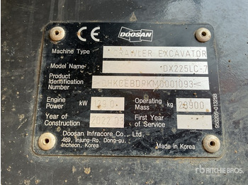 Rupsgraafmachine DOOSAN DX225LC-7