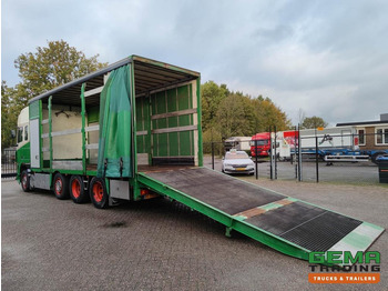 Leasing DAF FAK XF95.430 8x2 SuperSpaceCab Euro3 - CurtainSider 7.31m + Ramp 16T - MachineTransporter - 6 Persons  (V558) DAF FAK XF95.430 8x2 SuperSpaceCab Euro3 - CurtainSider 7.31m + Ramp 16T - MachineTransporter - 6 Persons  (V558): afbeelding 2
