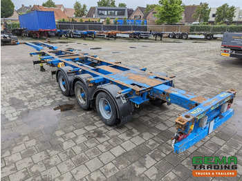 Containertransporter/ Wissellaadbak oplegger Krone SD 27 3-Assen BPW DrumBrakes - 5280kg - 1x 20FT 2x 20FT 30FT 40FT (O1867): afbeelding 5