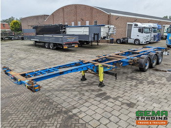 Containertransporter/ Wissellaadbak oplegger Krone SD 27 3-Assen BPW DrumBrakes - 5280kg - 1x 20FT 2x 20FT 30FT 40FT (O1867): afbeelding 3