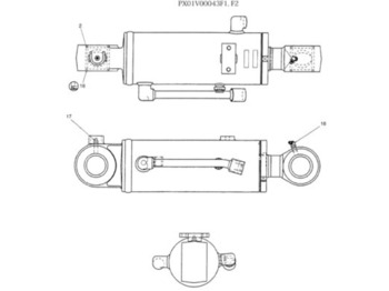 Hydraulische cilinder NEW HOLLAND