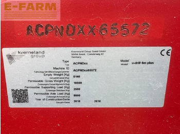 Zaaimachine Kverneland u drill 600: afbeelding 3