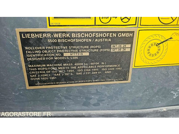 Lader CHARGEUR SUR PNEUS LIEBHERR L586 - VATZ0461AZB032490 - 2013 / 13 580 HEURES: afbeelding 5