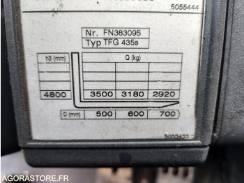 LPG heftruck CHARIOT JUNGHEINRICH DFG 435s 480DZ - 2008 / 3260 HEURES: afbeelding 3