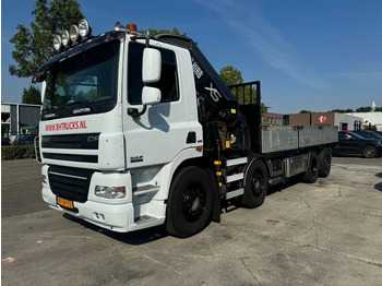 Vrachtwagen met open laadbak, Kraanwagen DAF CF 85 8x2 HIAB 422E8 REMOTE CONTROLE: afbeelding 5