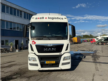 Containertransporter/ Wissellaadbak vrachtwagen MAN TGS 18.420 EURO 6 + KRONE 2 AXLE + 2x DHOLLANDIA LIFT: afbeelding 2