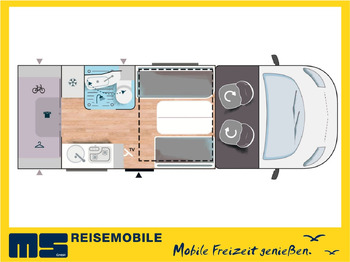 Half integraal camper Chausson X 650 EXCLUSIVE LINE /XXL-HUBBETT/ E-BIKE TRÄGER: afbeelding 2