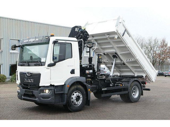 Nieuw Kipper vrachtwagen MAN 18.320 TGM BB, Kran Hiab X-Hiduo 138, Funk, AHK: afbeelding 4