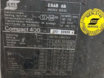 Uitrusting voor lassen Compact 400 CO2 Mig-Mag 400 Ampere lasapparaat: afbeelding 3 Uitrusting voor lassen Compact 400 CO2 Mig-Mag 400 Ampere lasapparaat: afbeelding 3