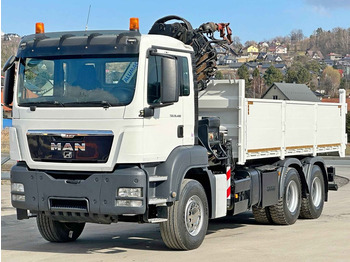 Kraanwagen, Kipper vrachtwagen MAN TGS 26.400 * HIAB 166 ES - 3 HIPRO + FUNK * 6x4: afbeelding 4