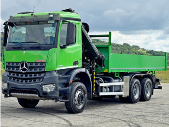 Kipper vrachtwagen, Kraanwagen Mercedes-Benz AROCS 2636 * HIAB 122 ES - 3 HIPRO *  6x4: afbeelding 4