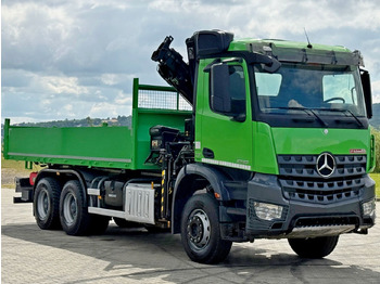 Kipper vrachtwagen, Kraanwagen Mercedes-Benz AROCS 2636 * HIAB 122 ES - 3 HIPRO *  6x4: afbeelding 3