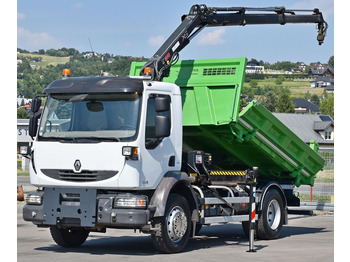 Kraanwagen, Kipper vrachtwagen Renault MIDLUM 220 DXI *KIPPER 3,80m *HIAB 077 B-2 DUO: afbeelding 3