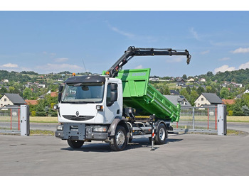 Kraanwagen, Kipper vrachtwagen Renault MIDLUM 220 DXI *KIPPER 3,80m *HIAB 077 B-2 DUO: afbeelding 2
