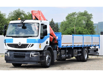 Kraanwagen, Vrachtwagen met open laadbak Renault Premium 320 DXI* FASSI F130AC.23 * FUNK: afbeelding 3