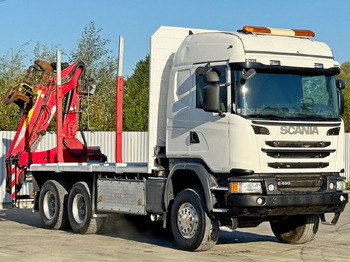 Houttransport, Kraanwagen Scania G490* HOLZTRANSPORTER * PENZ 12Z8.70* 6x6: afbeelding 3