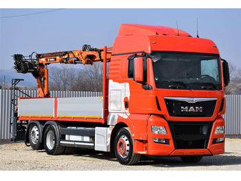 Vrachtwagen met open laadbak, Kraanwagen MAN TGX 26.440: afbeelding 3