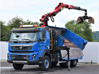 Kipper vrachtwagen, Kraanwagen Volvo FMX 370: afbeelding 3