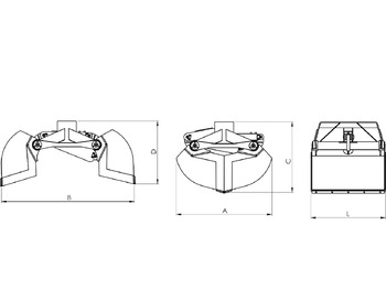 Nieuw Overslaggrijper voor Autolaadkraan Clamshell bucket for digging BV-M 400: afbeelding 3