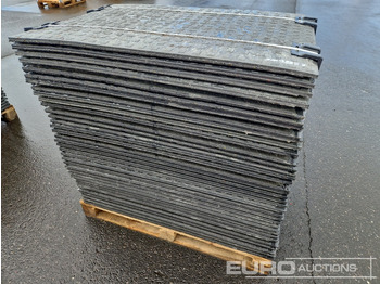 Bouwmaterieel Unused Pallet of Plastic Connectable Road Plates, 1200x800x28mm, 22kg per Plate (35 of): afbeelding 4