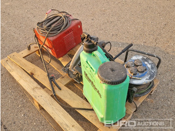 Bouwmaterieel Pallet of Welding Machine, Circular Saw, Cable Reel, Backpack Sprayer: afbeelding 4