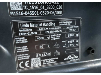 Elektrische heftruck LINDE E