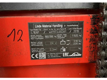 Leasing  Linde L16AP Linde L16AP: afbeelding 4