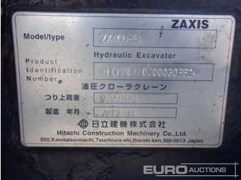 Minigraafmachine 2013 Hitachi ZX40U-5A Rubber Block Pads, Blade, Offset, Bucket: afbeelding 5