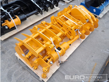 Aanbouwdeel voor Graafmachine Unused Miva Excavator Attachment (8 of), Rake, Ripper, Grab, 12" Auger, 8" Auger, 24" Bucket, 8" Narrow Bucket; 32" Bucket,: afbeelding 4