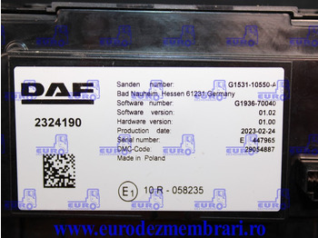 Instrumentenpaneel voor Vrachtwagen ELEMENT BORD COMANDA CLIMA DAF XF XG 2324190, 2295570: afbeelding 4