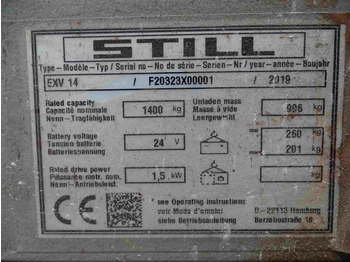 Stapelaar Still EXV14: afbeelding 5 Stapelaar Still EXV14: afbeelding 5