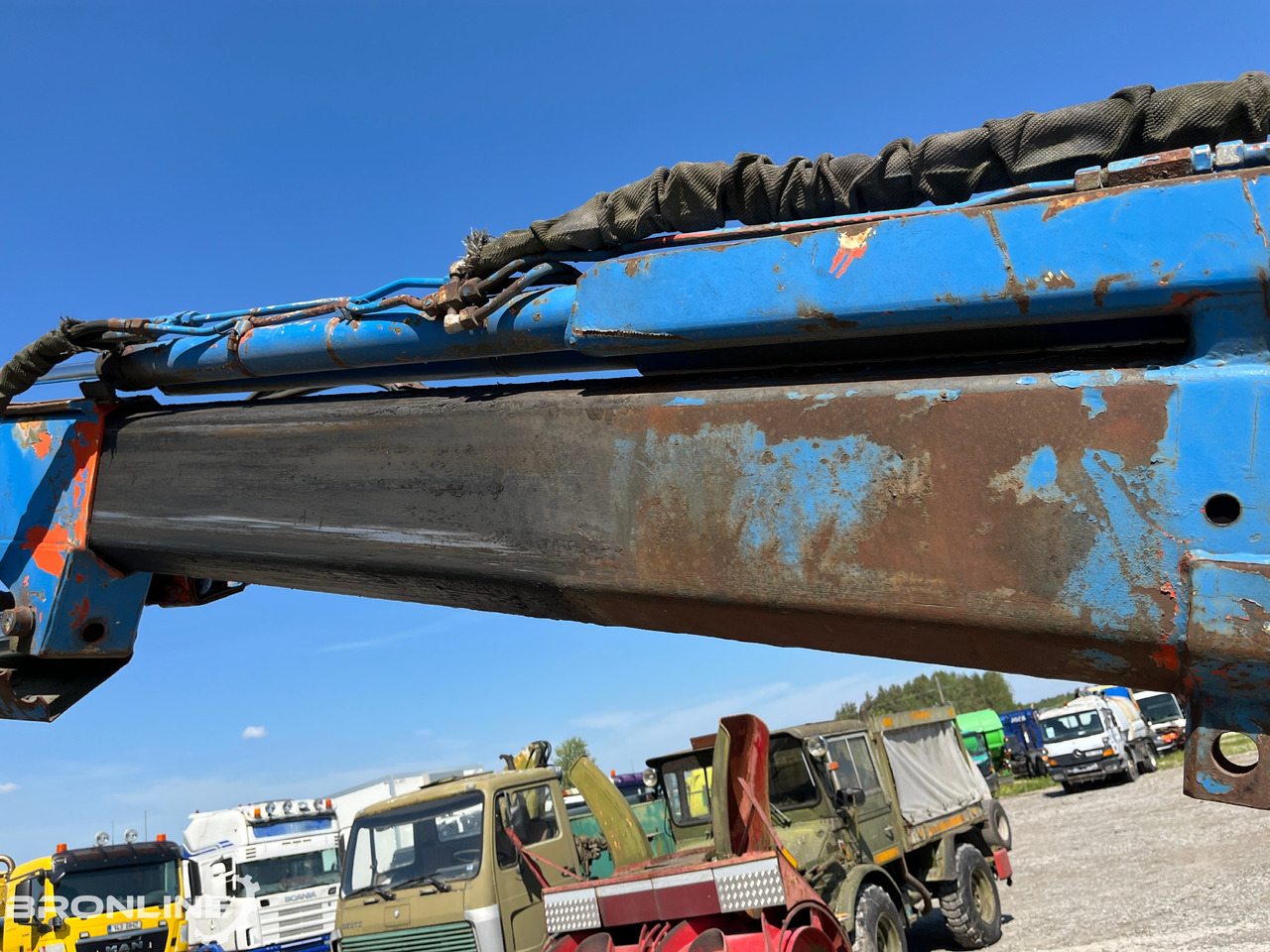 Vrachtwagen met open laadbak, Kraanwagen VOLVO FL611 + Palfinger PK 8200: afbeelding 18