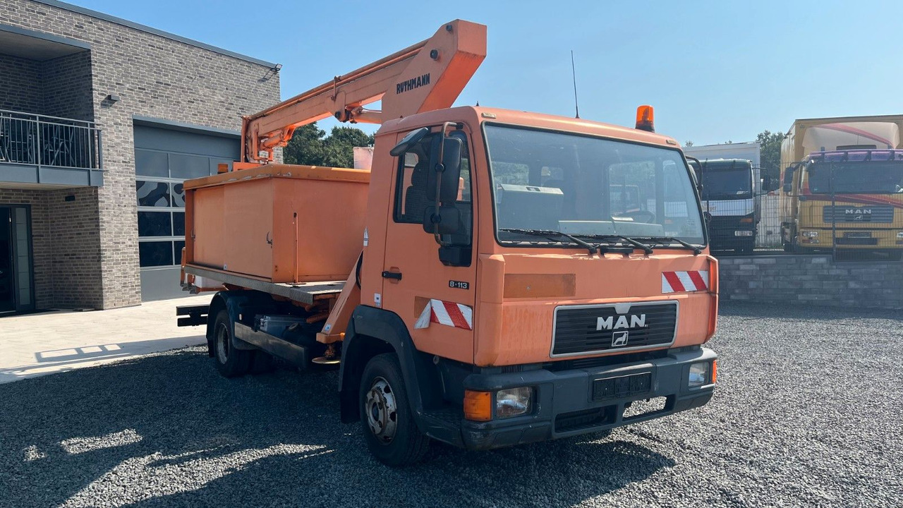 MAN 8.113 Steiger Hubarbeitsbühne Ruthmann MAN 8.113 Steiger Hubarbeitsbühne Ruthmann - Vrachtwagen hoogwerker, Bedrijfswagen: afbeelding 3 MAN 8.113 Steiger Hubarbeitsbühne Ruthmann MAN 8.113 Steiger Hubarbeitsbühne Ruthmann - Vrachtwagen hoogwerker, Bedrijfswagen: afbeelding 3