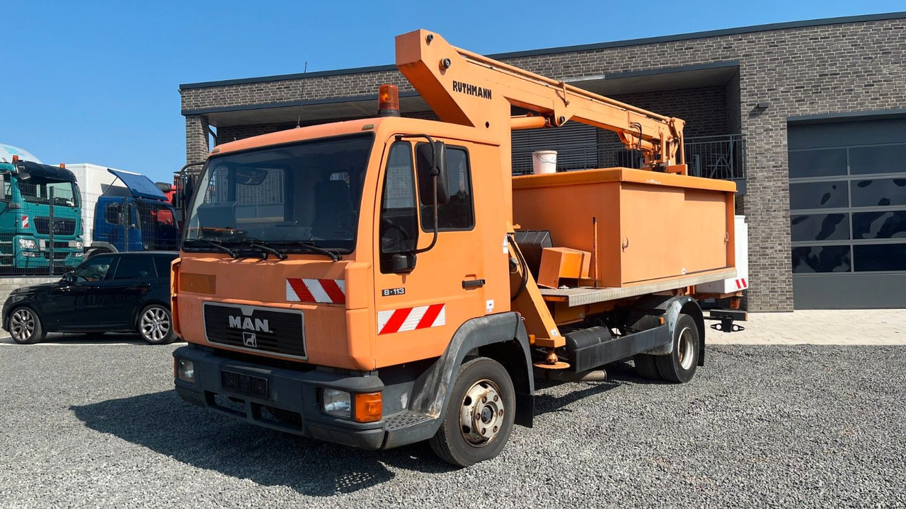 MAN 8.113 Steiger Hubarbeitsbühne Ruthmann MAN 8.113 Steiger Hubarbeitsbühne Ruthmann - Vrachtwagen hoogwerker, Bedrijfswagen: afbeelding 2 MAN 8.113 Steiger Hubarbeitsbühne Ruthmann MAN 8.113 Steiger Hubarbeitsbühne Ruthmann - Vrachtwagen hoogwerker, Bedrijfswagen: afbeelding 2