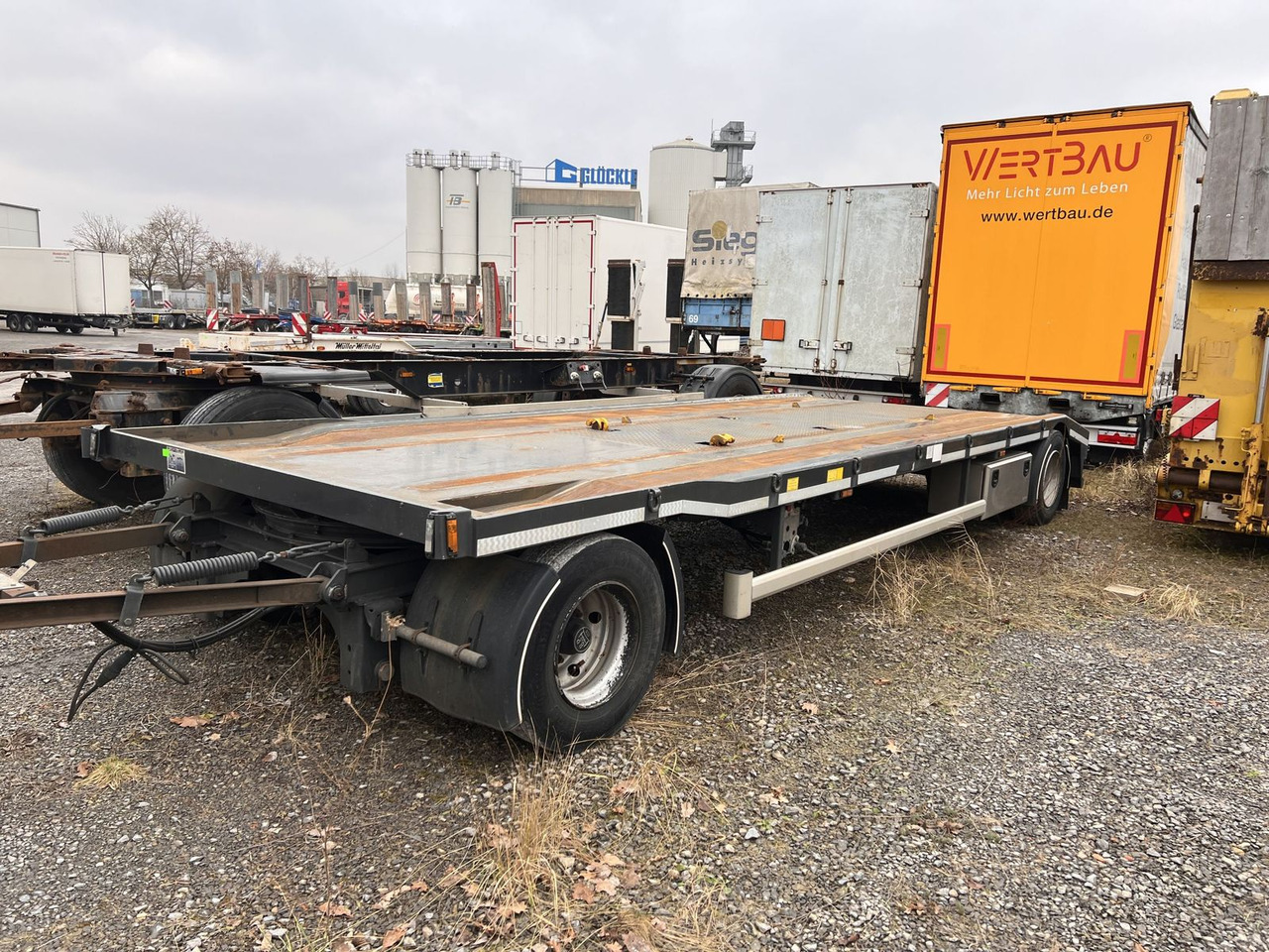 Hüffermann 2 Achs Muldenanhänger- Tieflader - Dieplader aanhangwagen: afbeelding 1 Hüffermann 2 Achs Muldenanhänger- Tieflader - Dieplader aanhangwagen: afbeelding 1