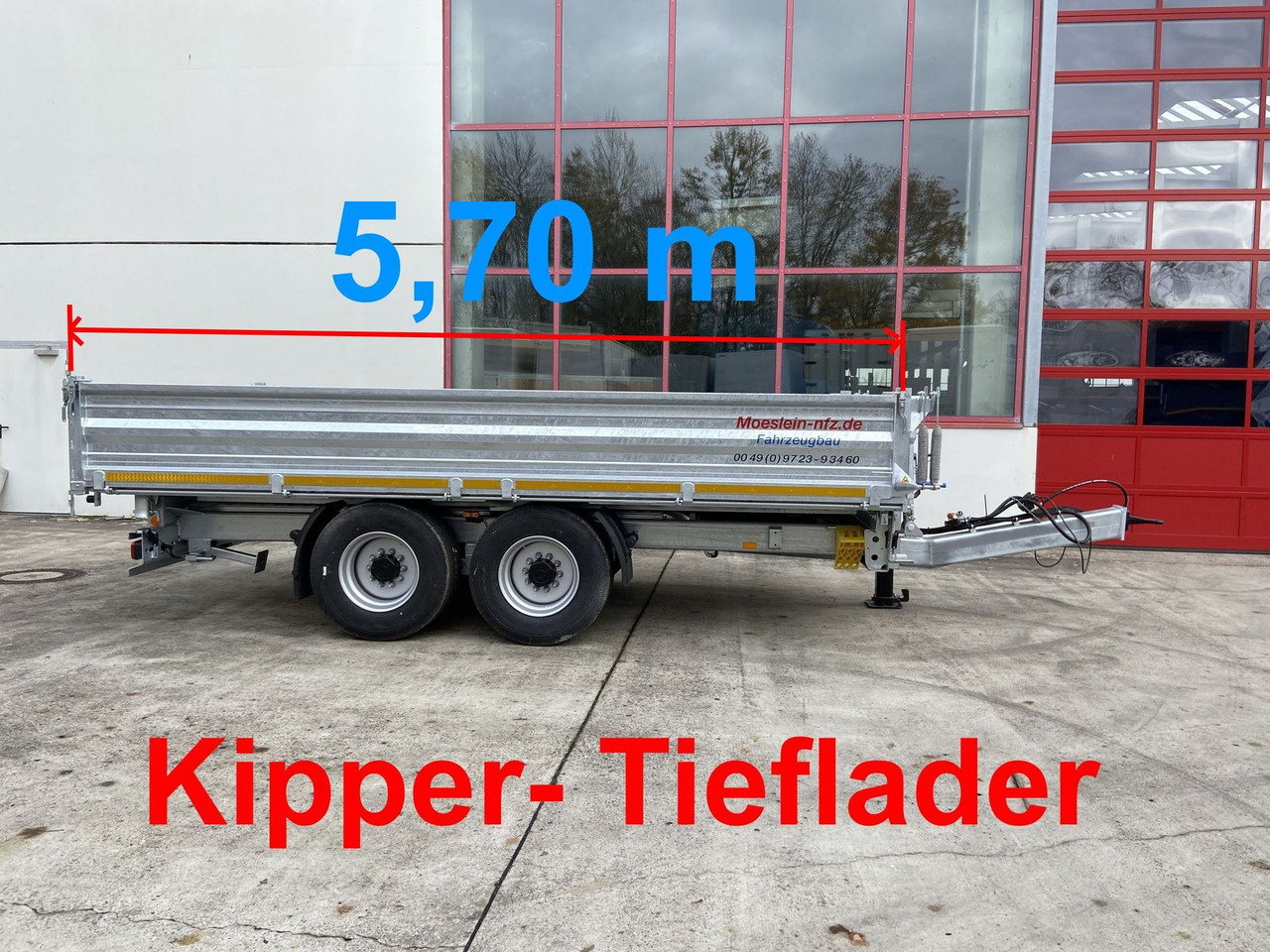 Möslein 14 t Kipper Tieflader 5,70 m lang, Breite Reife - Kipper aanhangwagen: afbeelding 1 Möslein 14 t Kipper Tieflader 5,70 m lang, Breite Reife - Kipper aanhangwagen: afbeelding 1