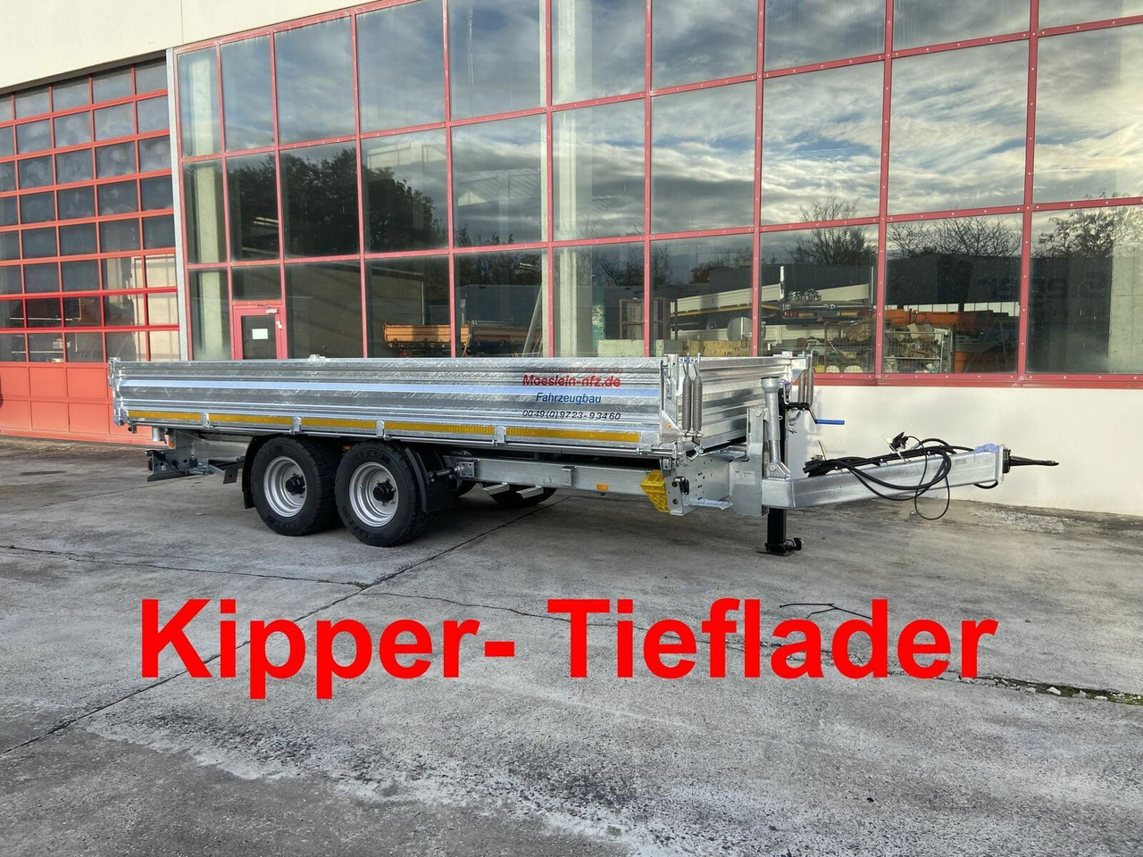 Möslein Kipper Tieflader, Breite Reifen, 5,70 m lang-- - Kipper aanhangwagen: afbeelding 1 Möslein Kipper Tieflader, Breite Reifen, 5,70 m lang-- - Kipper aanhangwagen: afbeelding 1