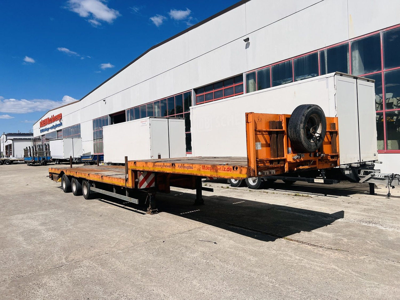 Möslein STO 3 Schwebheim  3 Achs Satteltieflader Plato 45 t GGfür Fertigteile, Baumaschinen oder Container - Dieplader oplegger: afbeelding 3 Möslein STO 3 Schwebheim  3 Achs Satteltieflader Plato 45 t GGfür Fertigteile, Baumaschinen oder Container - Dieplader oplegger: afbeelding 3
