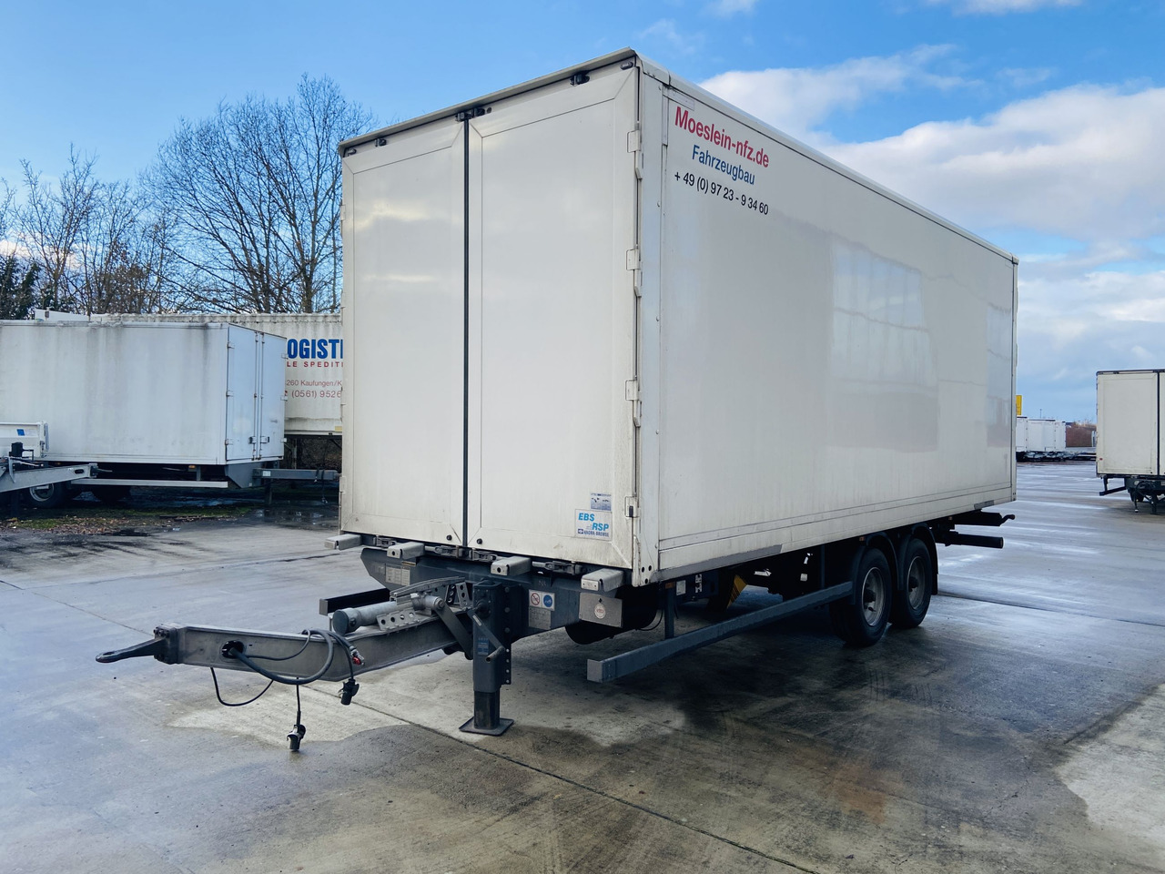 Gesloten aanhangwagen Möslein TKO 105 D 7m weiß  Tandem- Koffer, Durchladbar, Neuwertig: afbeelding 8