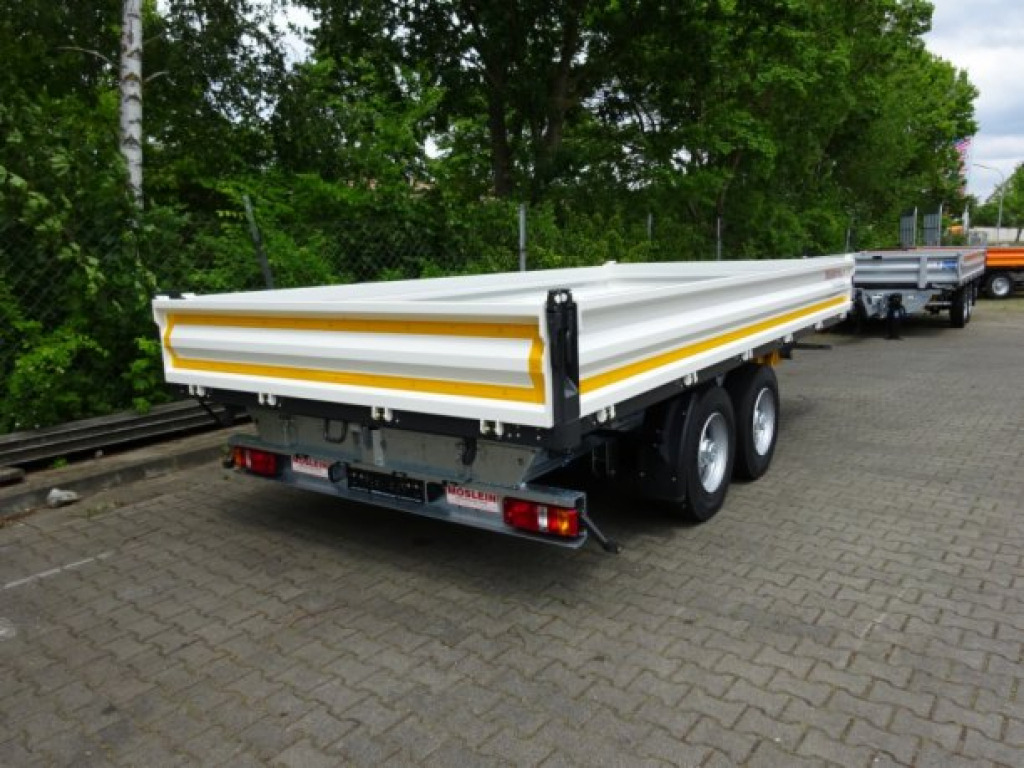 Nieuw Kipper aanhangwagen Möslein TTD 11 Weiß  neuer Tandem 3- Seitenkipper Tieflader-- Neufahrzeug --: afbeelding 12
