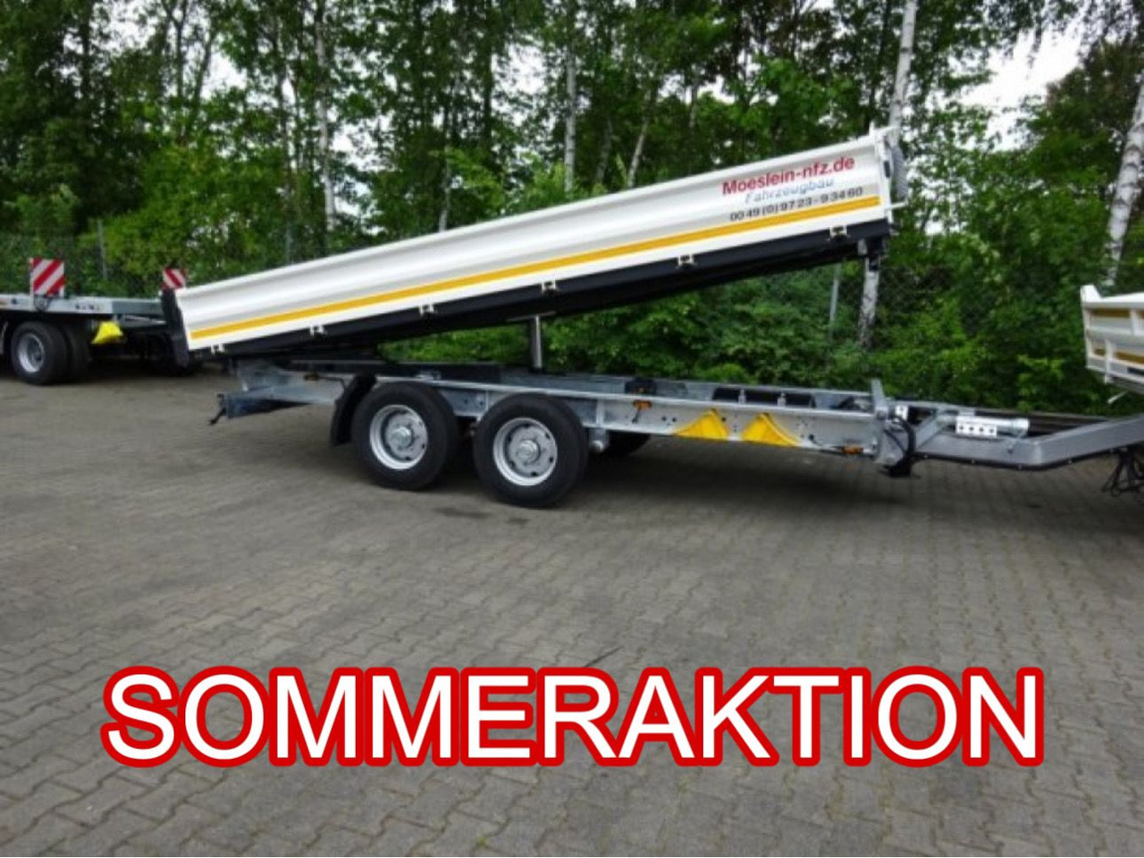 Möslein TTD 13 Weiß 13 t Tandem 3- Seitenkipper Tieflader-- Neufahrzeug -- - Kipper aanhangwagen: afbeelding 1 Möslein TTD 13 Weiß 13 t Tandem 3- Seitenkipper Tieflader-- Neufahrzeug -- - Kipper aanhangwagen: afbeelding 1