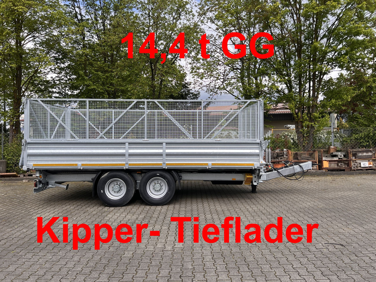 Möslein TTD 14 5,70 m 14 t Tandem- Kipper Tieflader 5,70 m lang, Breite Reifen-- Neufahrzeug -- - Kipper aanhangwagen: afbeelding 1 Möslein TTD 14 5,70 m 14 t Tandem- Kipper Tieflader 5,70 m lang, Breite Reifen-- Neufahrzeug -- - Kipper aanhangwagen: afbeelding 1
