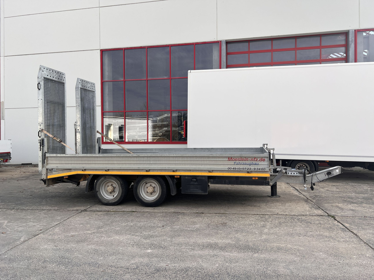 Möslein TTS 11 Schwebheim Tandemtieflader, Breite Rampen, Wenig Benutzt - Dieplader aanhangwagen: afbeelding 1 Möslein TTS 11 Schwebheim Tandemtieflader, Breite Rampen, Wenig Benutzt - Dieplader aanhangwagen: afbeelding 1