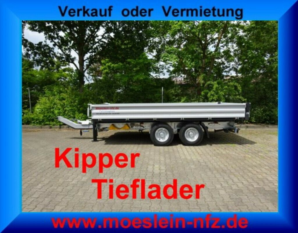 Möslein neuer Tandem 3- Seitenkipper Tieflader-- Neufah - Kipper aanhangwagen: afbeelding 3 Möslein neuer Tandem 3- Seitenkipper Tieflader-- Neufah - Kipper aanhangwagen: afbeelding 3