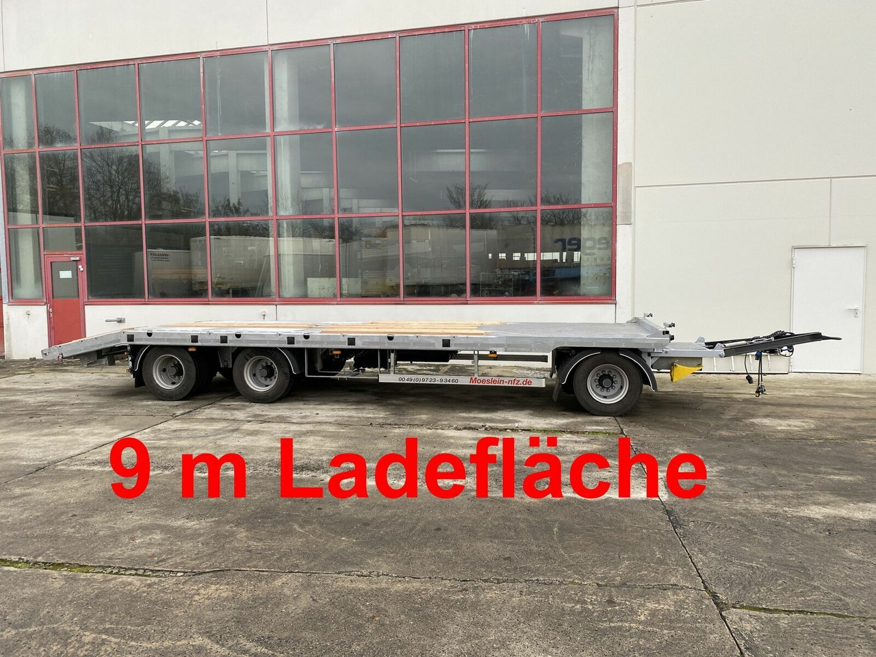 Möslein 3 Achs Plato- Tieflader- Anhänger 9 m - Oplegger: afbeelding 1 Möslein 3 Achs Plato- Tieflader- Anhänger 9 m - Oplegger: afbeelding 1