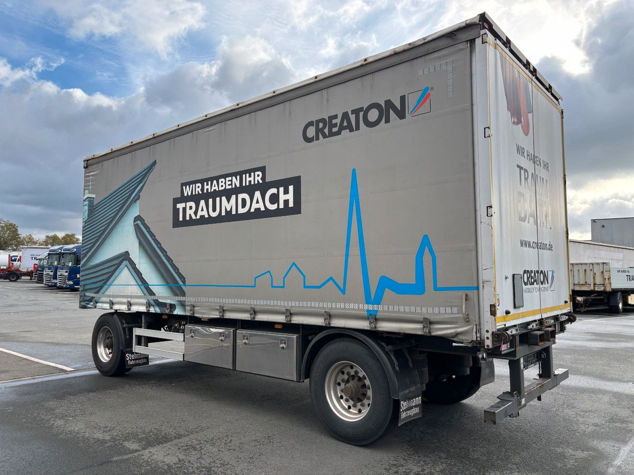 AZP18 Plane + Staplerhalterung - Aanhangwagen met huif: afbeelding 2 AZP18 Plane + Staplerhalterung - Aanhangwagen met huif: afbeelding 2